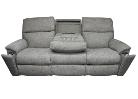 Asher Power Headrest Lumbar Reclining Console Loveseat