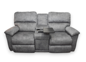 Brooks Power Headrest Lumbar Console Loveseat